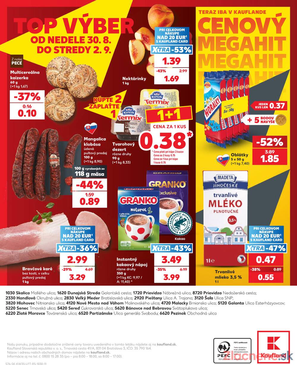 Kaufland 27.8. - 2.9. - Kaufland Bánovce nad Bebravou