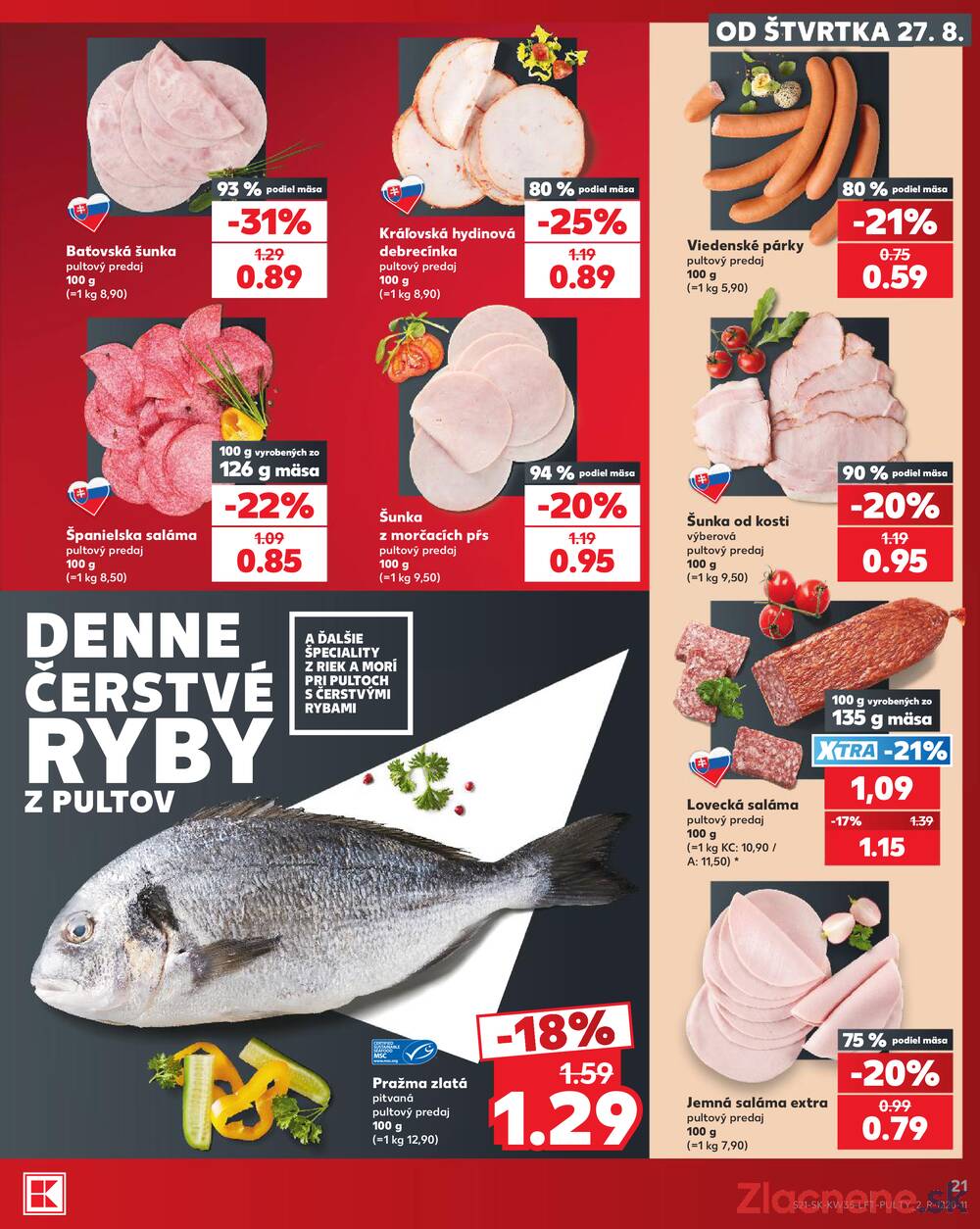 Kaufland 27.8. - 2.9. - Kaufland Bratislava - Petržalka
