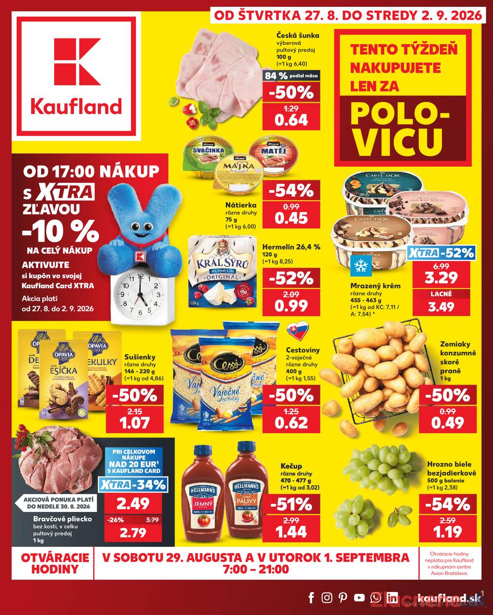 Kaufland 27.8. - 2.9. - Kaufland Trnava - Juh - Bratislavská