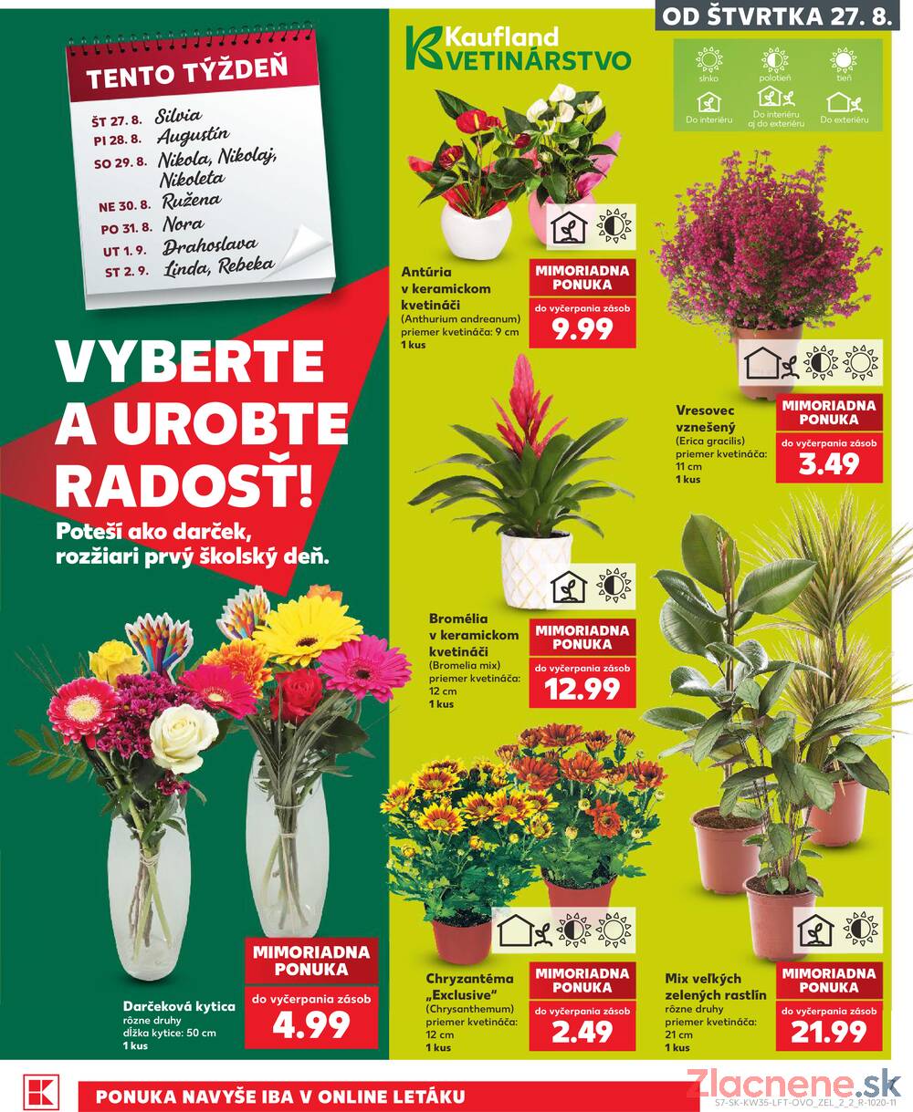 Kaufland 27.8. - 2.9. - Kaufland Trnava - Juh - Bratislavská