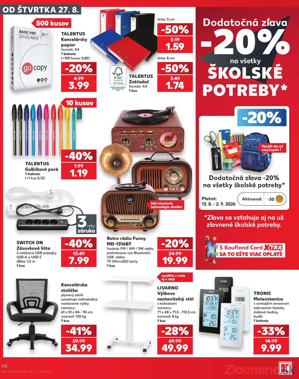 Kaufland 27.8. - 2.9. - Kaufland Trnava - Juh - Bratislavská