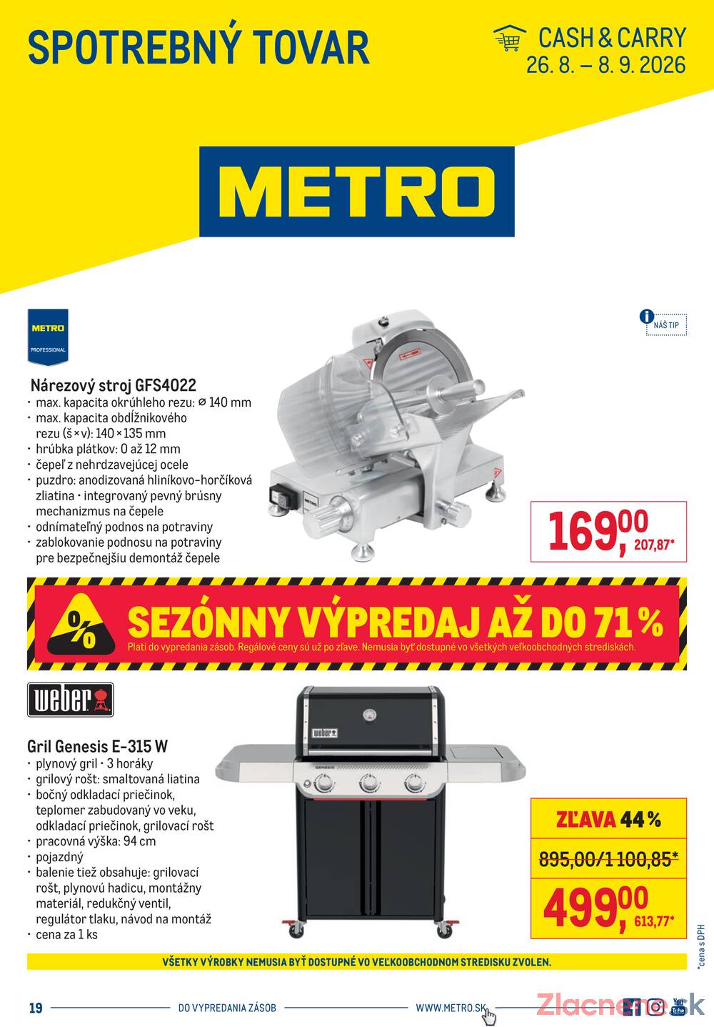 Leták METRO - METRO Spotrebný tovar do 8.9. - strana 1 Leták METRO - METRO Spotrebný tovar do 8.9. - strana 1