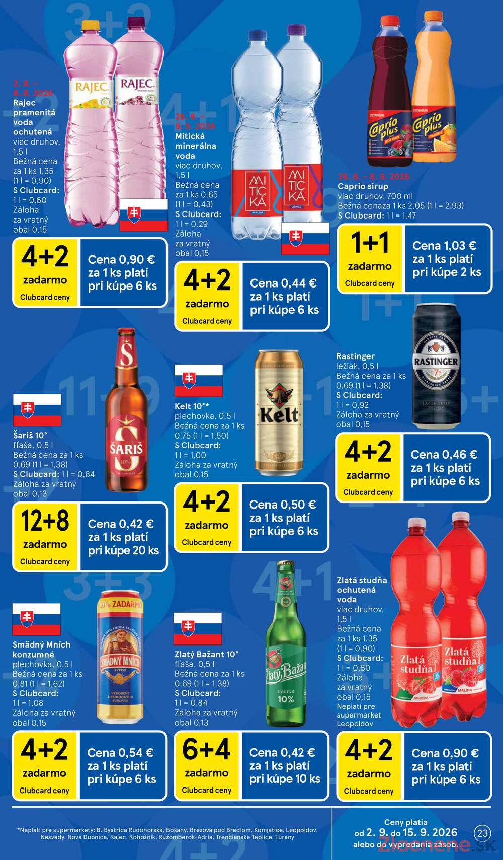 Tesco supermarkety od 2.9. do 8.9.2026