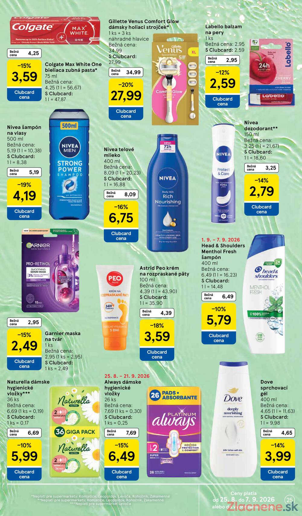 Tesco supermarkety od 2.9. do 8.9.2026