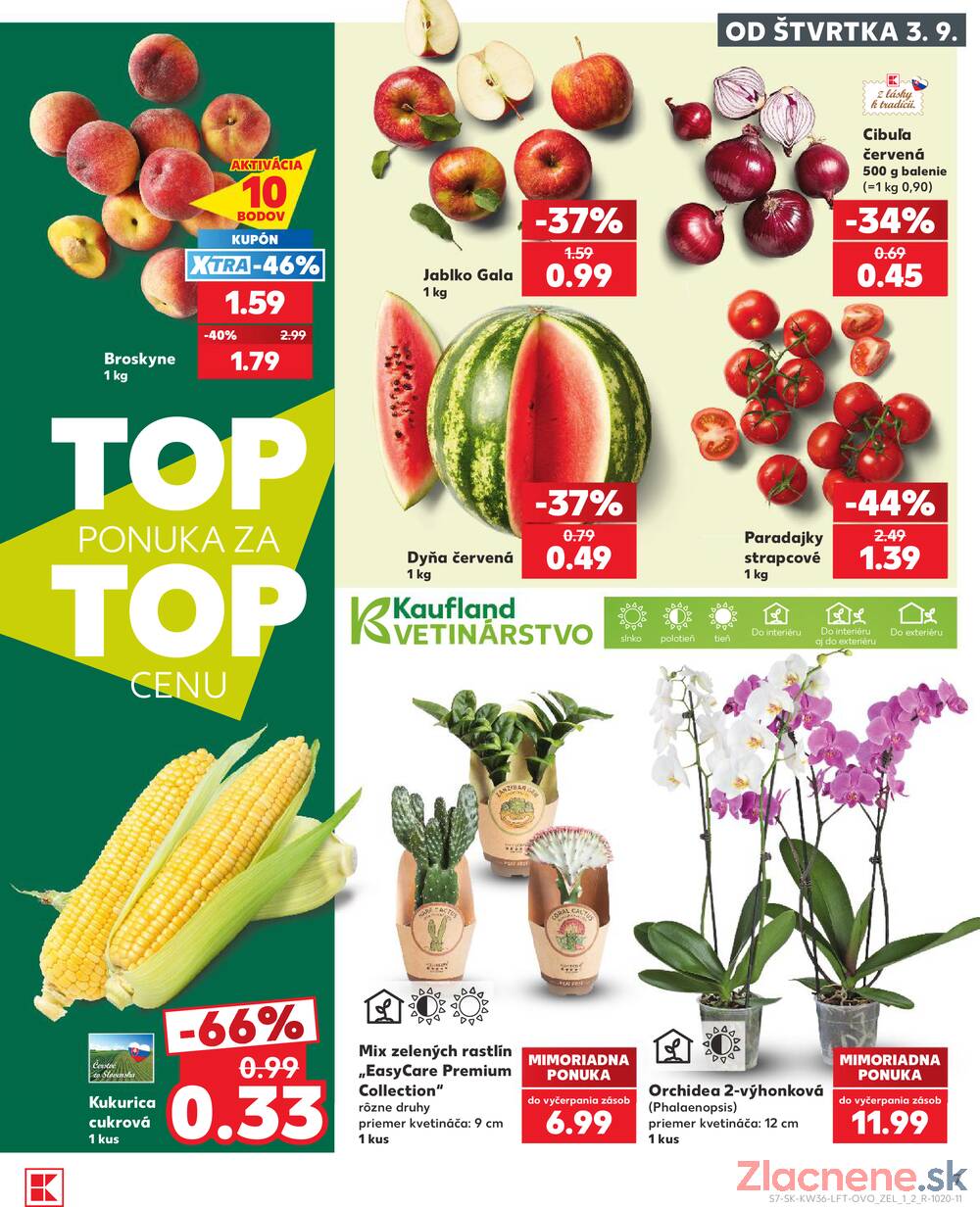 Kaufland 3.9. - 9.9. - Kaufland Bardejov