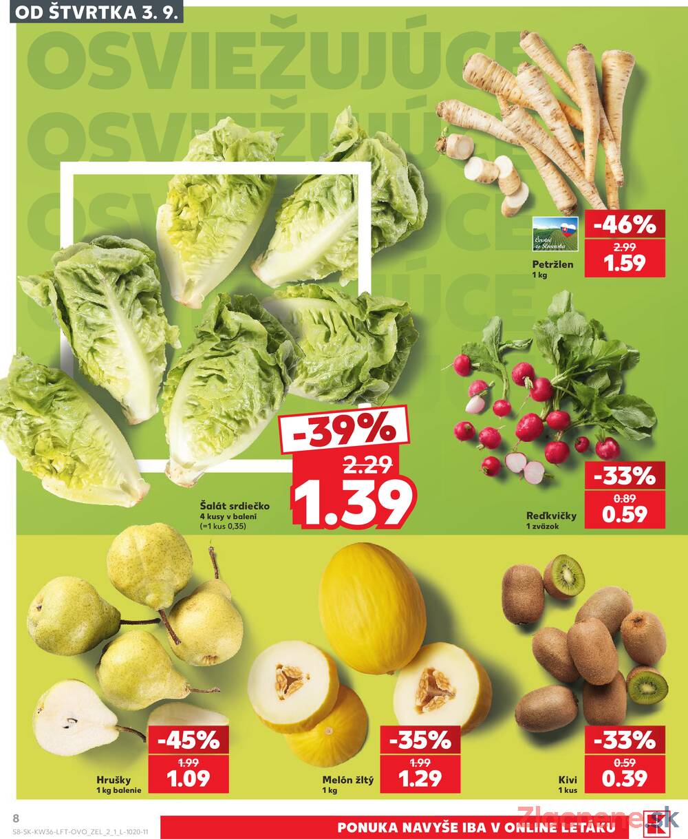 Kaufland 3.9. - 9.9. - Kaufland Bardejov