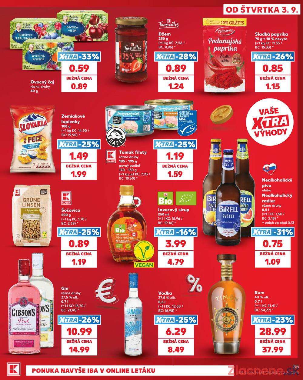 Kaufland 3.9. - 9.9. - Kaufland Bardejov