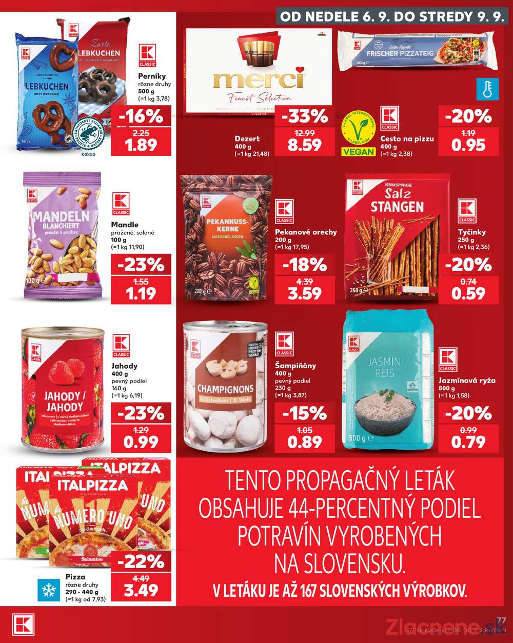 Kaufland 3.9. - 9.9. - Kaufland Bardejov