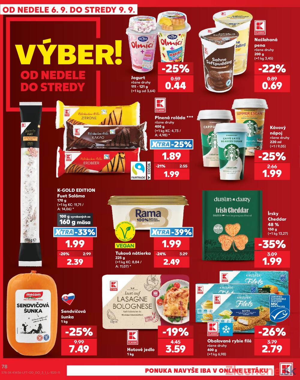 Kaufland 3.9. - 9.9. - Kaufland Poprad - Jiřího Wolkera