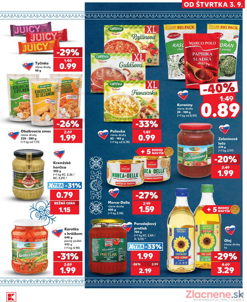 Kaufland 3.9. - 9.9. - Kaufland Veľký Meder