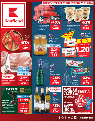 Leták Kaufland 3.9. - 9.9. - Kaufland Žiar nad Hronom