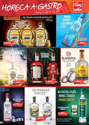 leták CBA VEREX