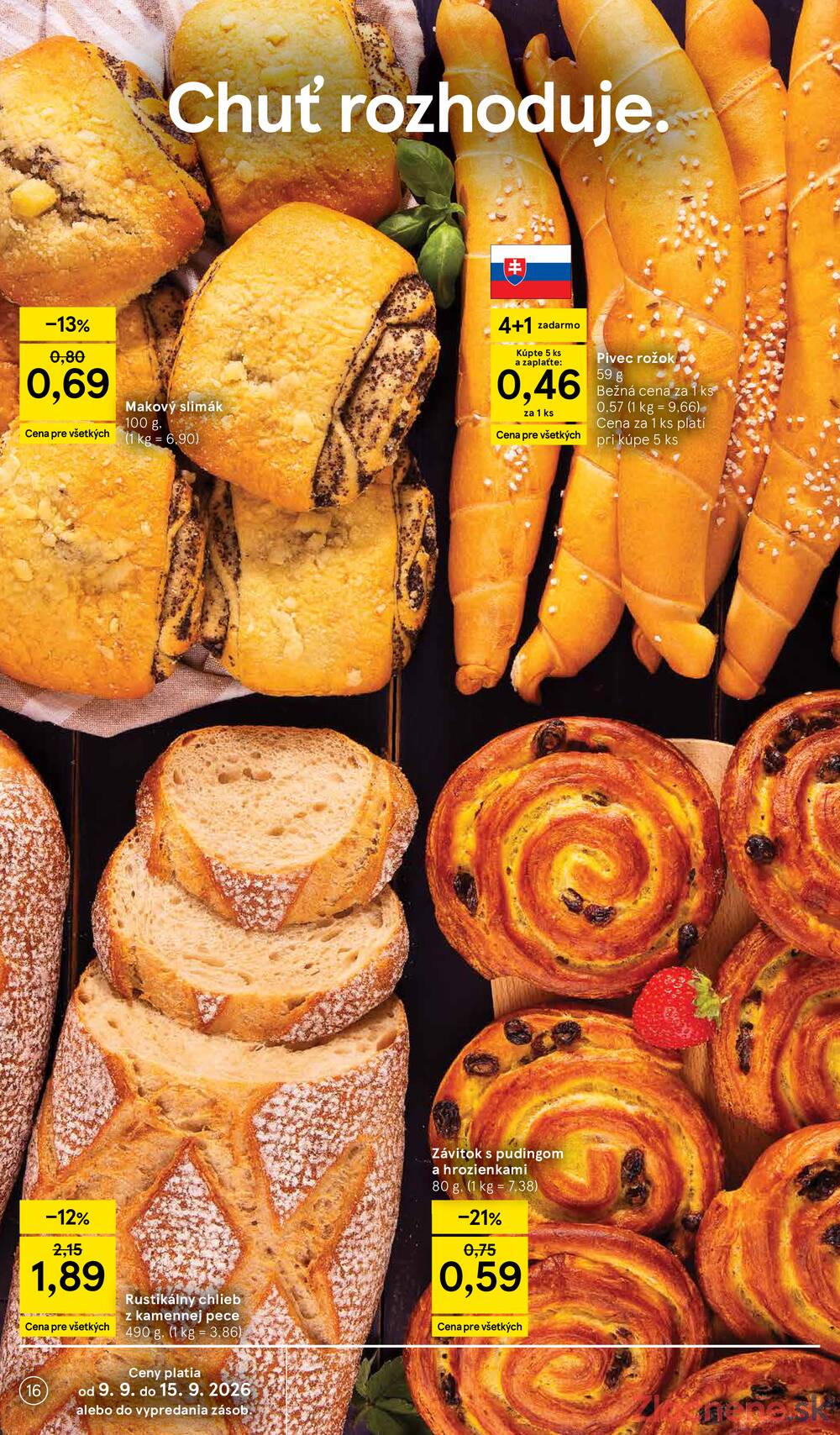 Tesco supermarkety od 9.9. do 15.9.2026