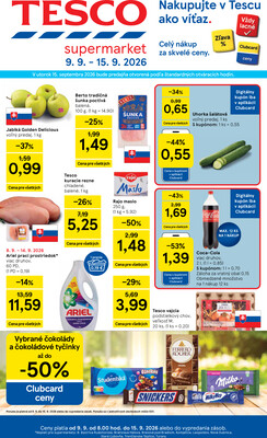 leták Tesco
