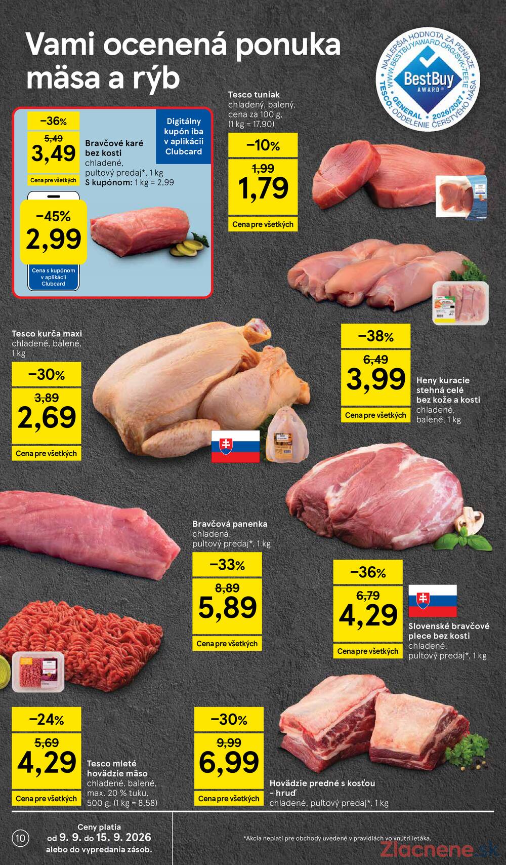 Leták Tesco - Tesco hypermarkety 9.9.- 15.9. - strana 10 Leták Tesco - Tesco hypermarkety 9.9.- 15.9. - strana 10