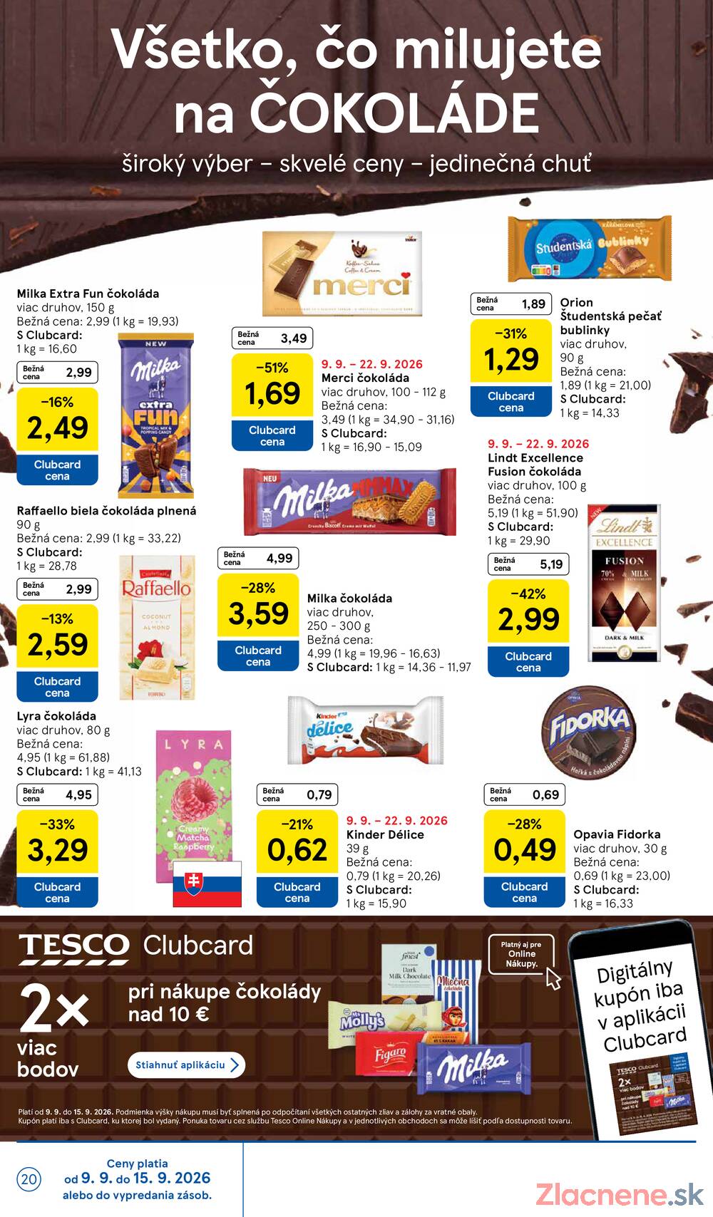 Leták Tesco - Tesco hypermarkety 9.9.- 15.9. - strana 20 Leták Tesco - Tesco hypermarkety 9.9.- 15.9. - strana 20