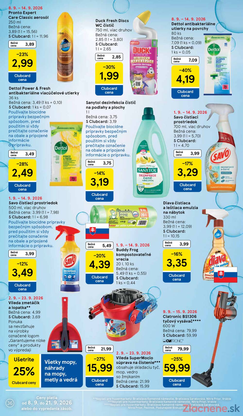 Leták Tesco - Tesco hypermarkety 9.9.- 15.9. - strana 36 Leták Tesco - Tesco hypermarkety 9.9.- 15.9. - strana 36