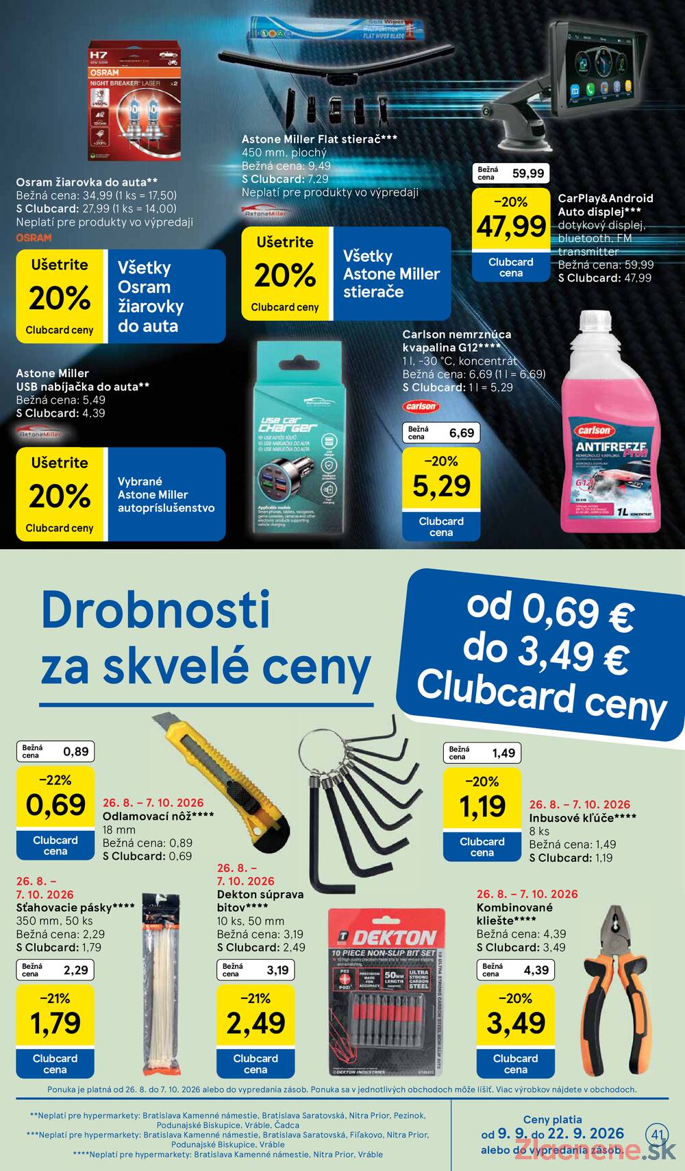 Leták Tesco - Tesco hypermarkety 9.9.- 15.9. - strana 41 Leták Tesco - Tesco hypermarkety 9.9.- 15.9. - strana 41
