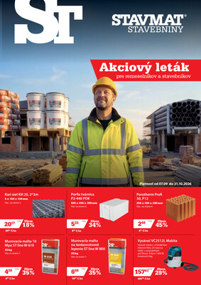 leták STAVMAT