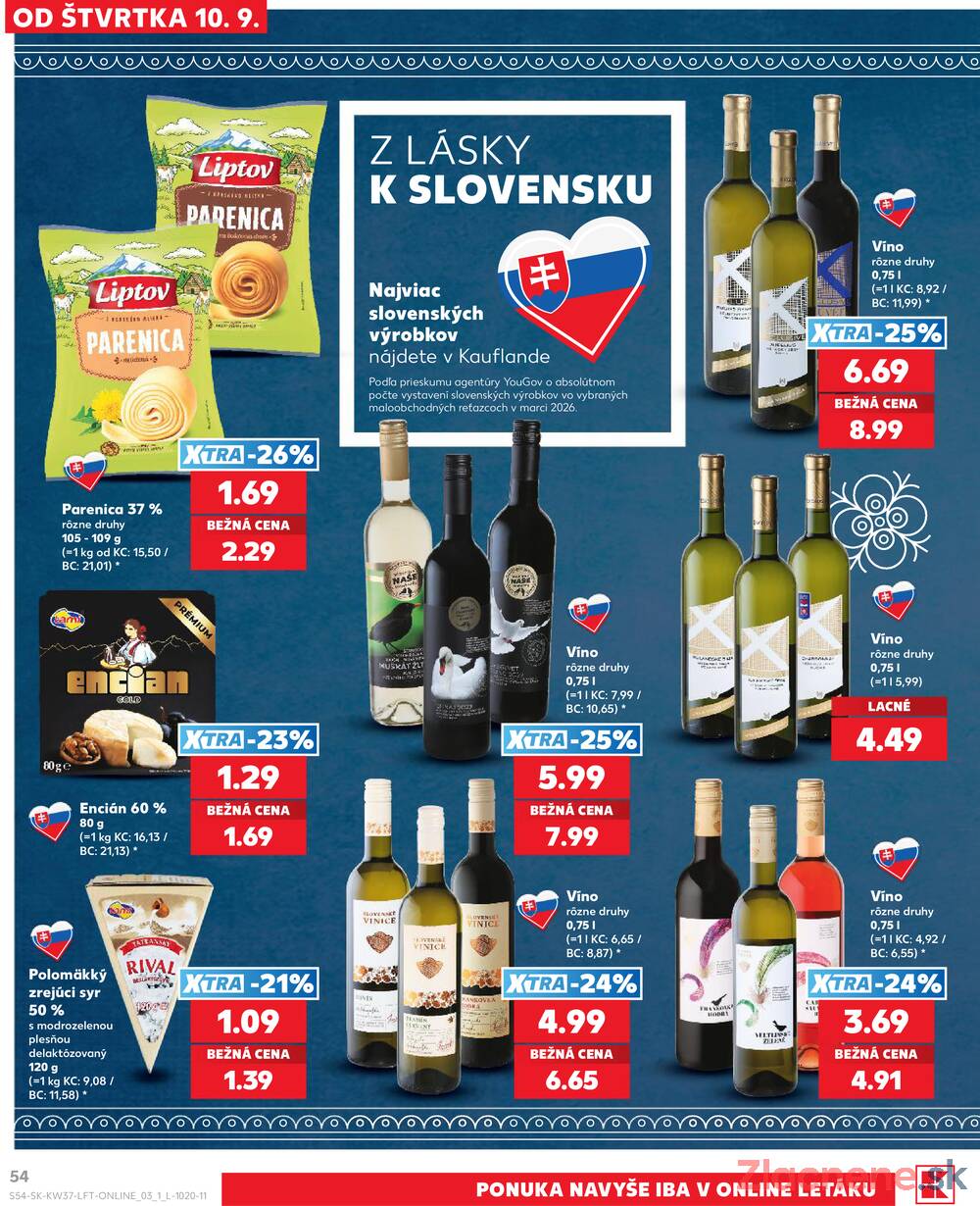 Kaufland 10.9. - 16.9. - Kaufland Detva