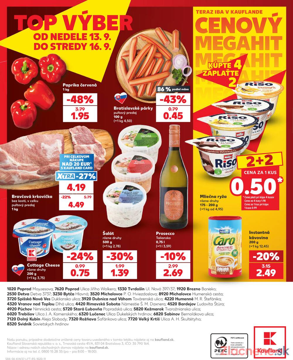 Kaufland 10.9. - 16.9. - Kaufland Sabinov