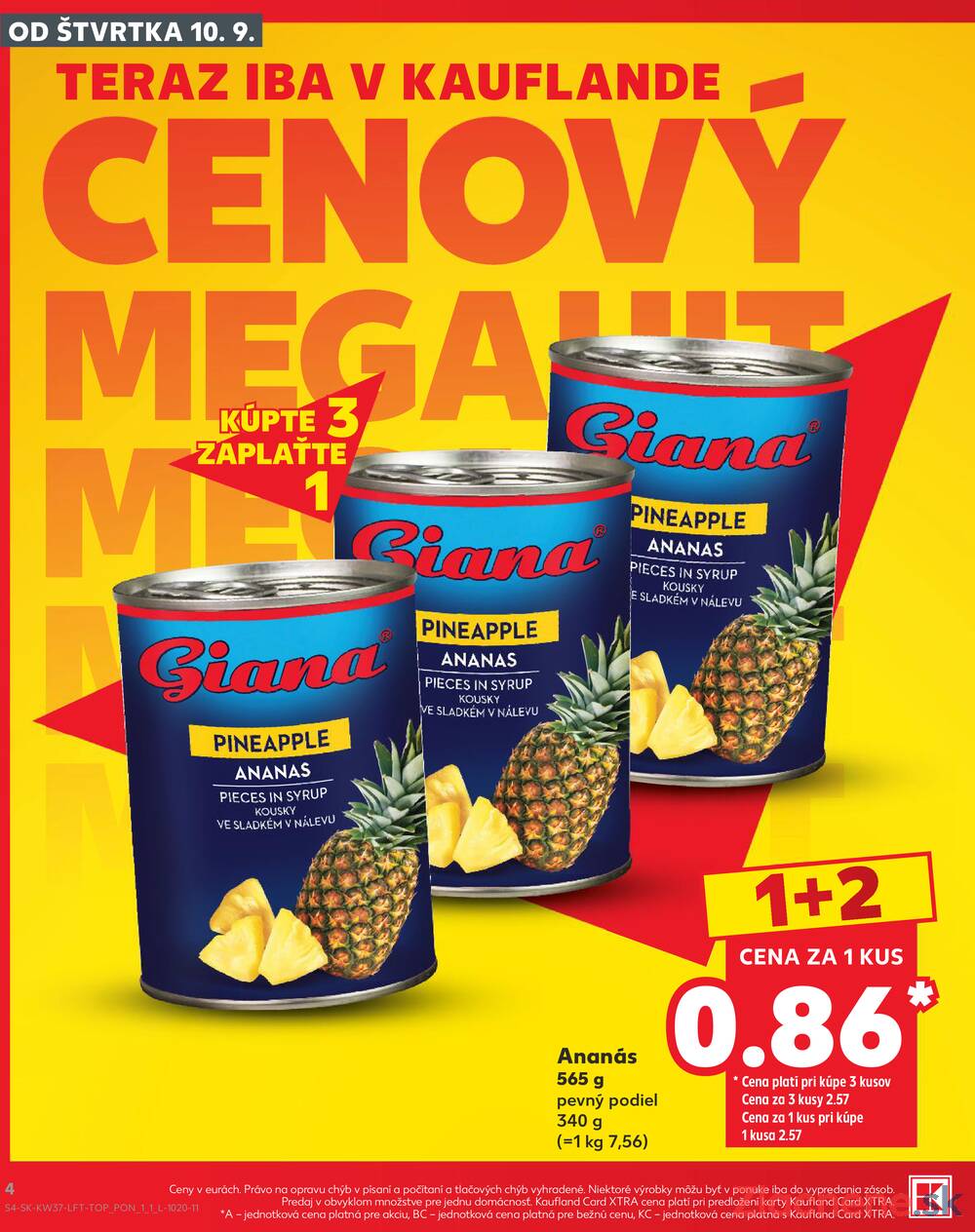Kaufland 10.9. - 16.9. - Kaufland Bratislava - Petržalka