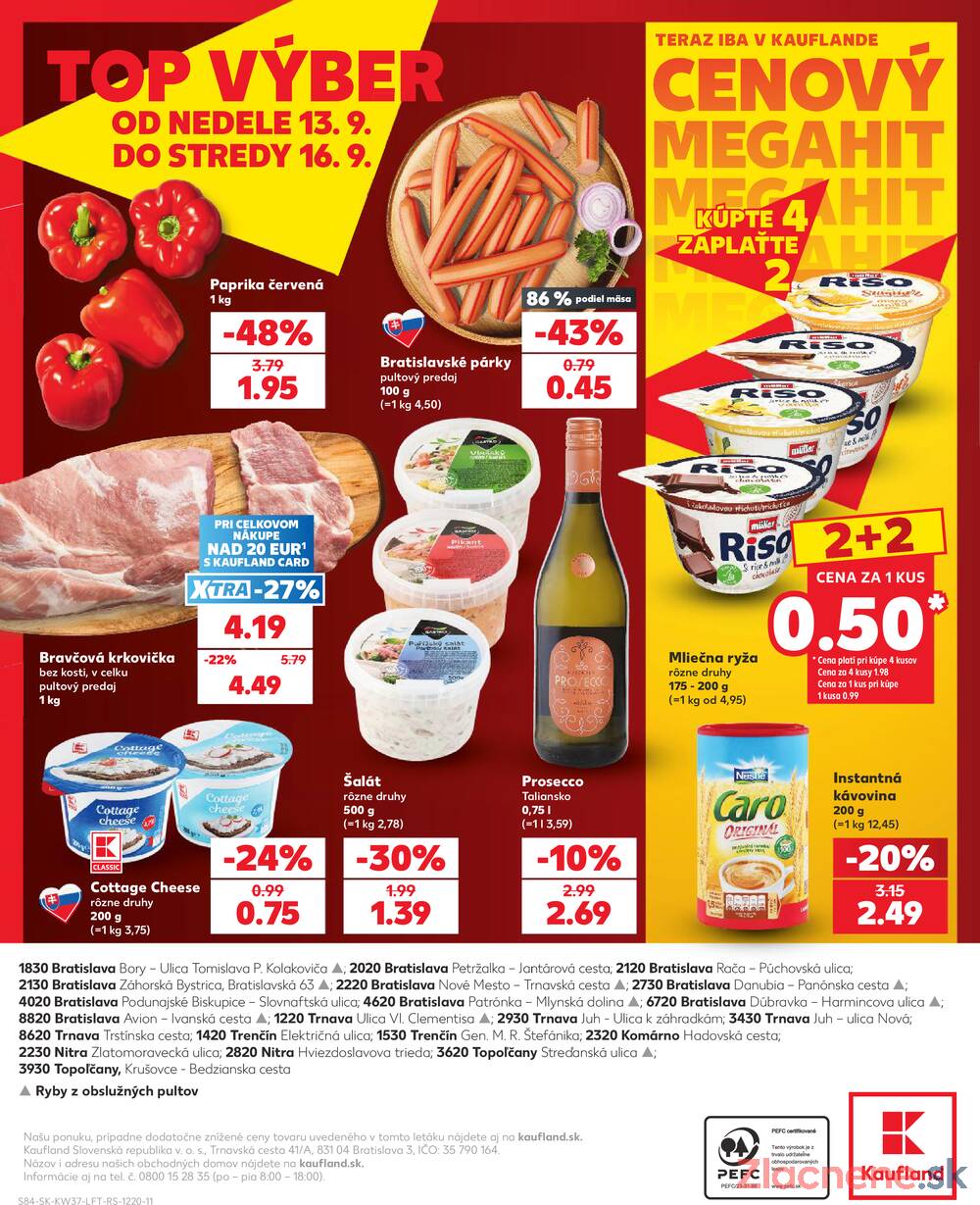 Kaufland 10.9. - 16.9. - Kaufland Bratislava - Podunajské Biskupice