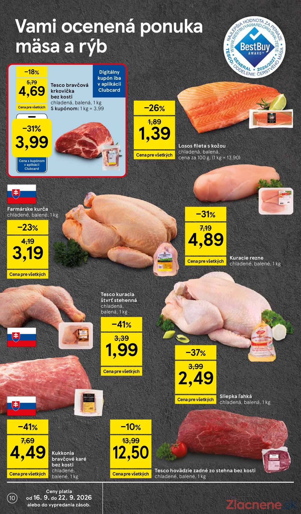 Leták Tesco - Tesco supermarkety od 16.9. do 22.9.2026 - strana 10 Leták Tesco - Tesco supermarkety od 16.9. do 22.9.2026 - strana 10