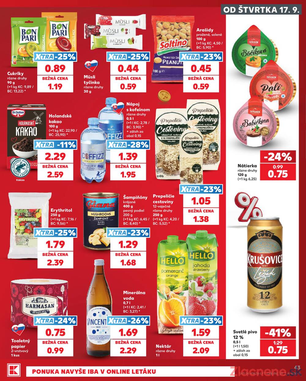 Kaufland 17.9. - 23.9. - Kaufland Púchov