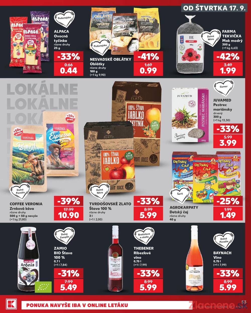 Kaufland 17.9. - 23.9. - Kaufland Rožňava