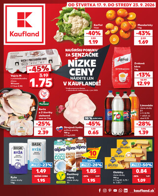 Leták Kaufland 17.9. - 23.9. - Kaufland Veľký Meder