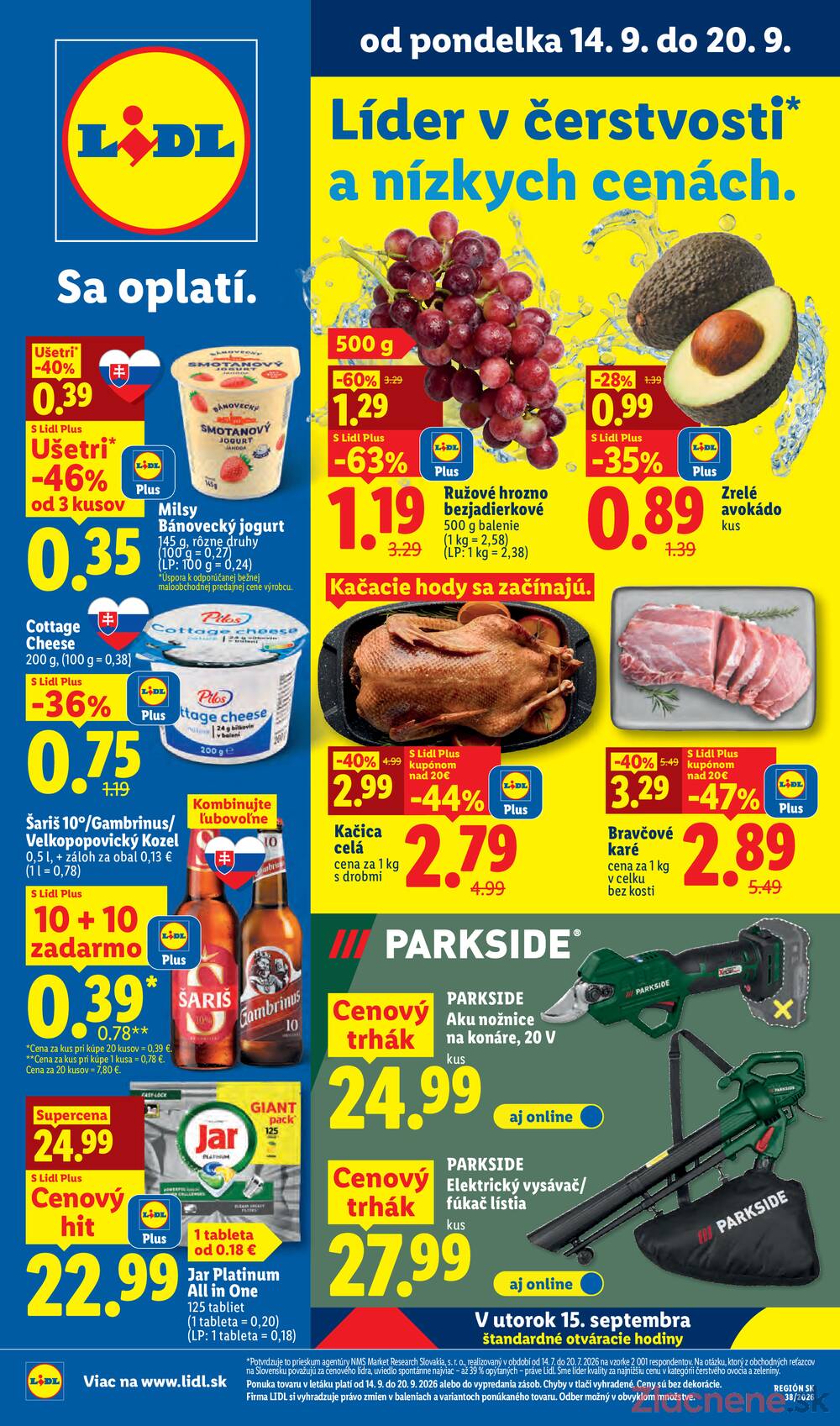 Leták Lidl - Lidl do 20.9. - strana 1 Leták Lidl - Lidl do 20.9. - strana 1