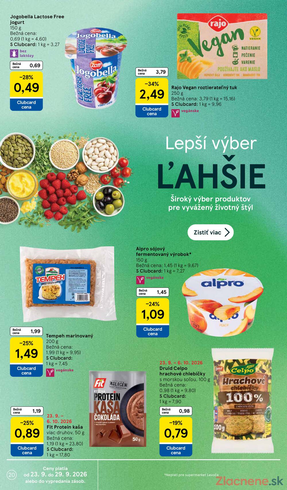 Tesco supermarkety od 23.9. do 29.9.2026