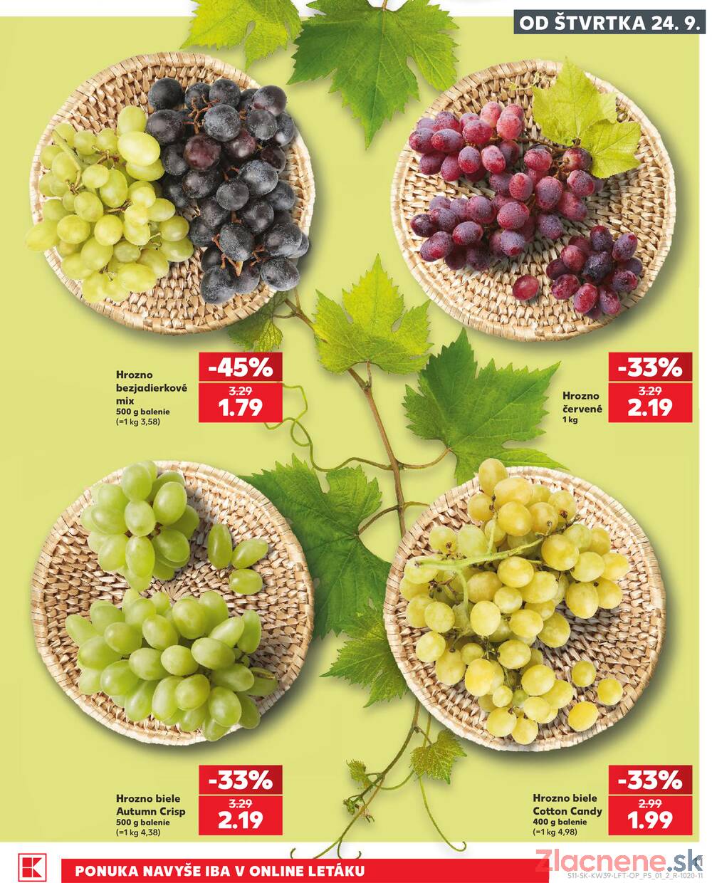 Kaufland 24.9. - 30.9. - Kaufland Poprad - Jiřího Wolkera