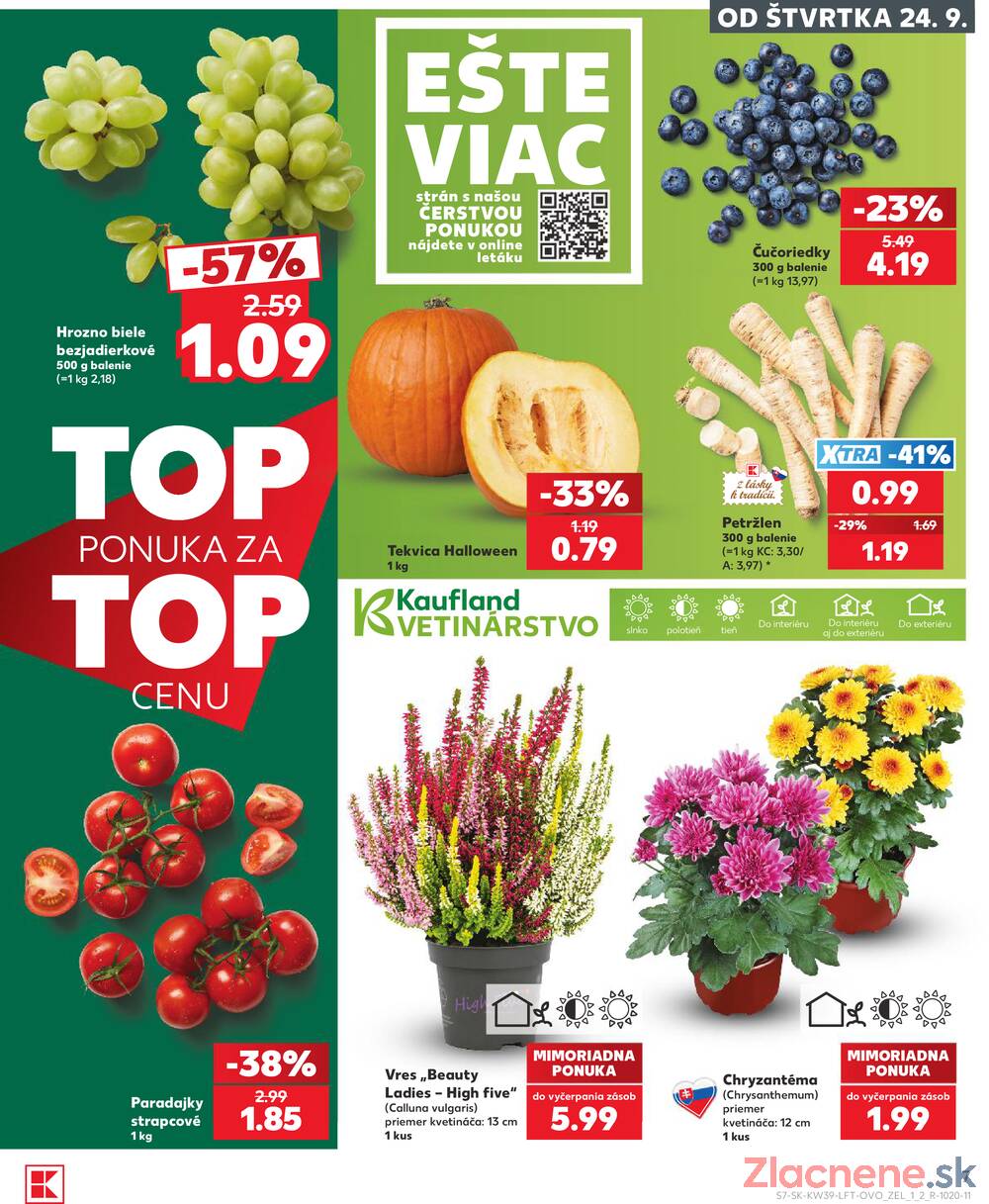 Kaufland 24.9. - 30.9. - Kaufland Žiar nad Hronom