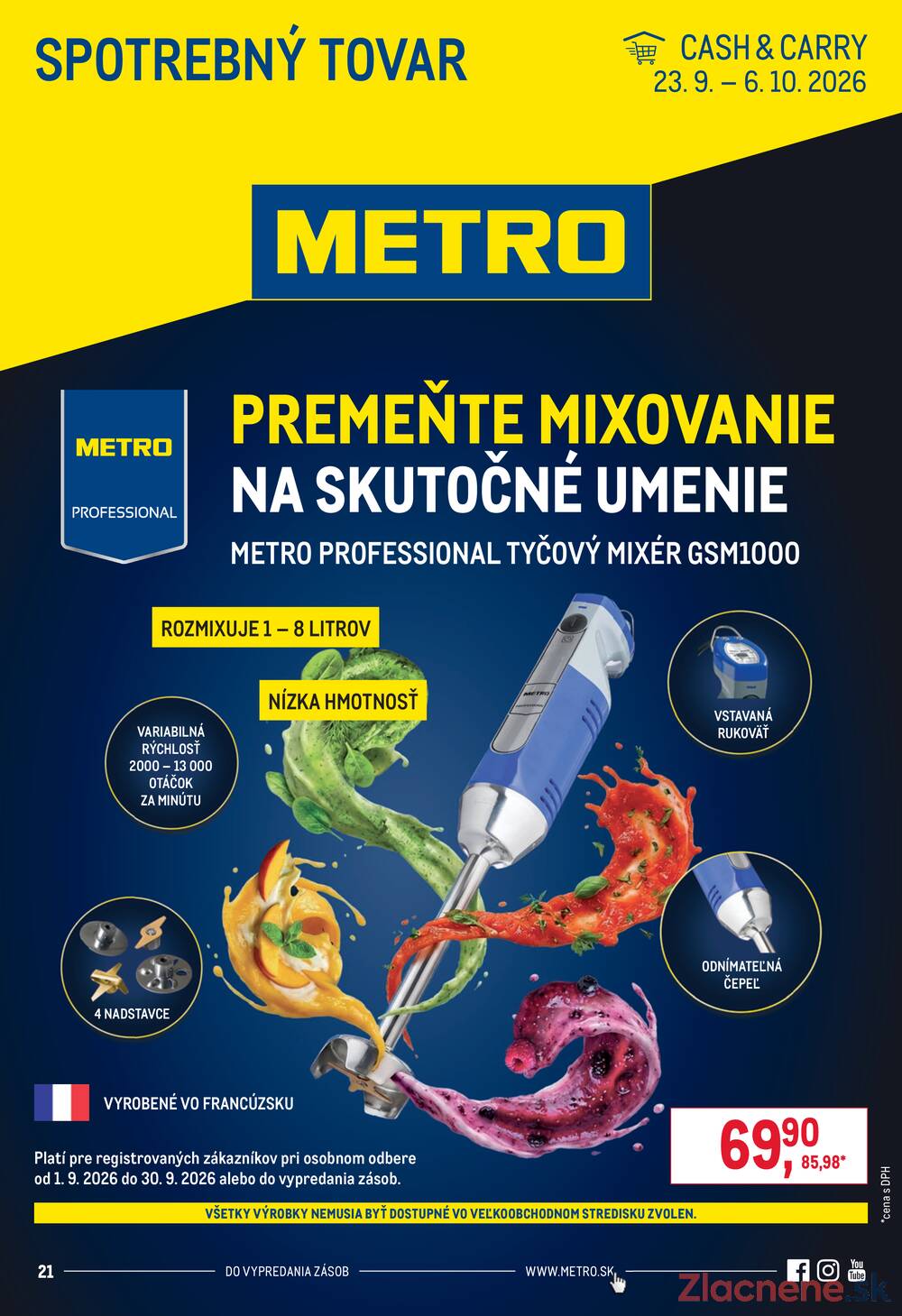 Leták METRO - METRO Spotrebný tovar do 6.10. - strana 1 Leták METRO - METRO Spotrebný tovar do 6.10. - strana 1