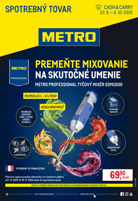 leták METRO