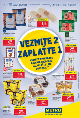leták METRO
