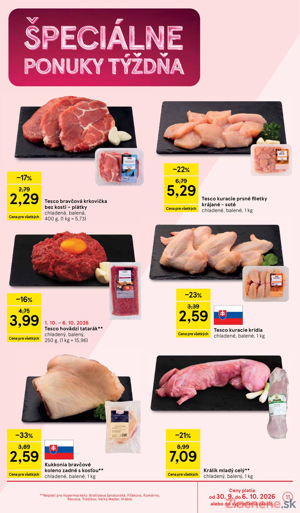 Tesco hypermarkety 30.9. - 6.10.