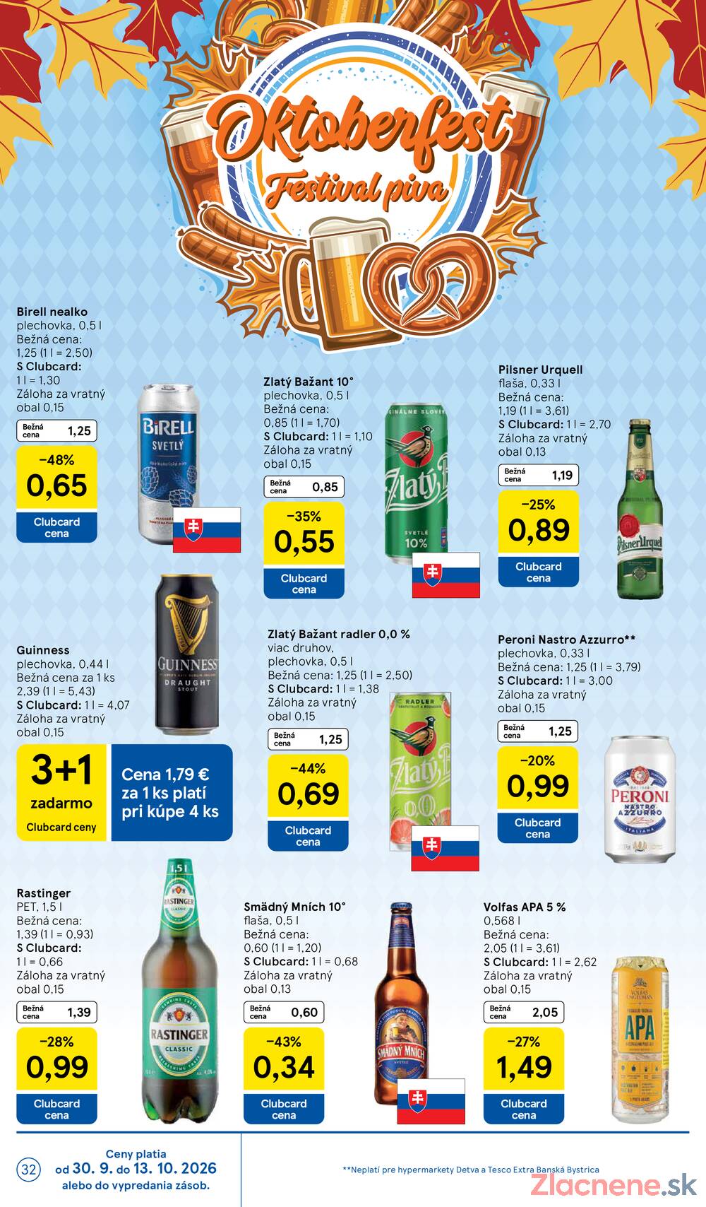 Tesco hypermarkety 30.9. - 6.10.