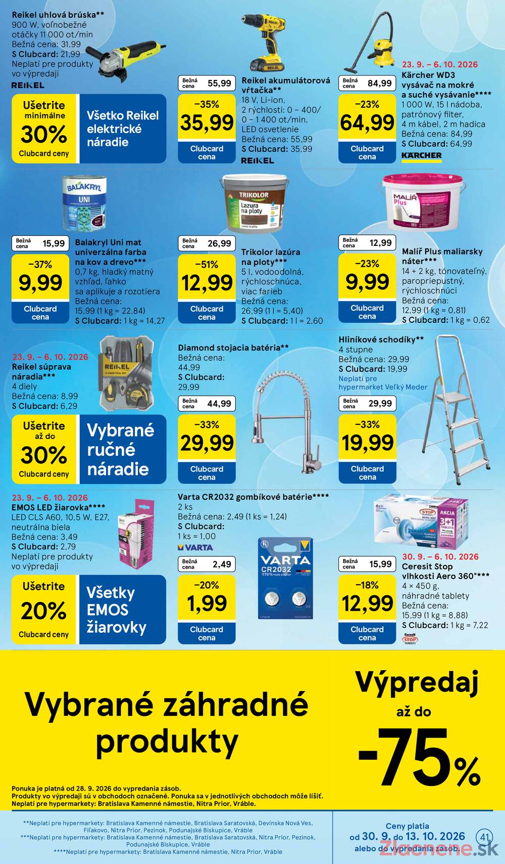 Tesco hypermarkety 30.9. - 6.10.