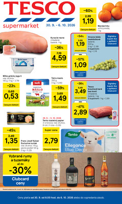 leták Tesco