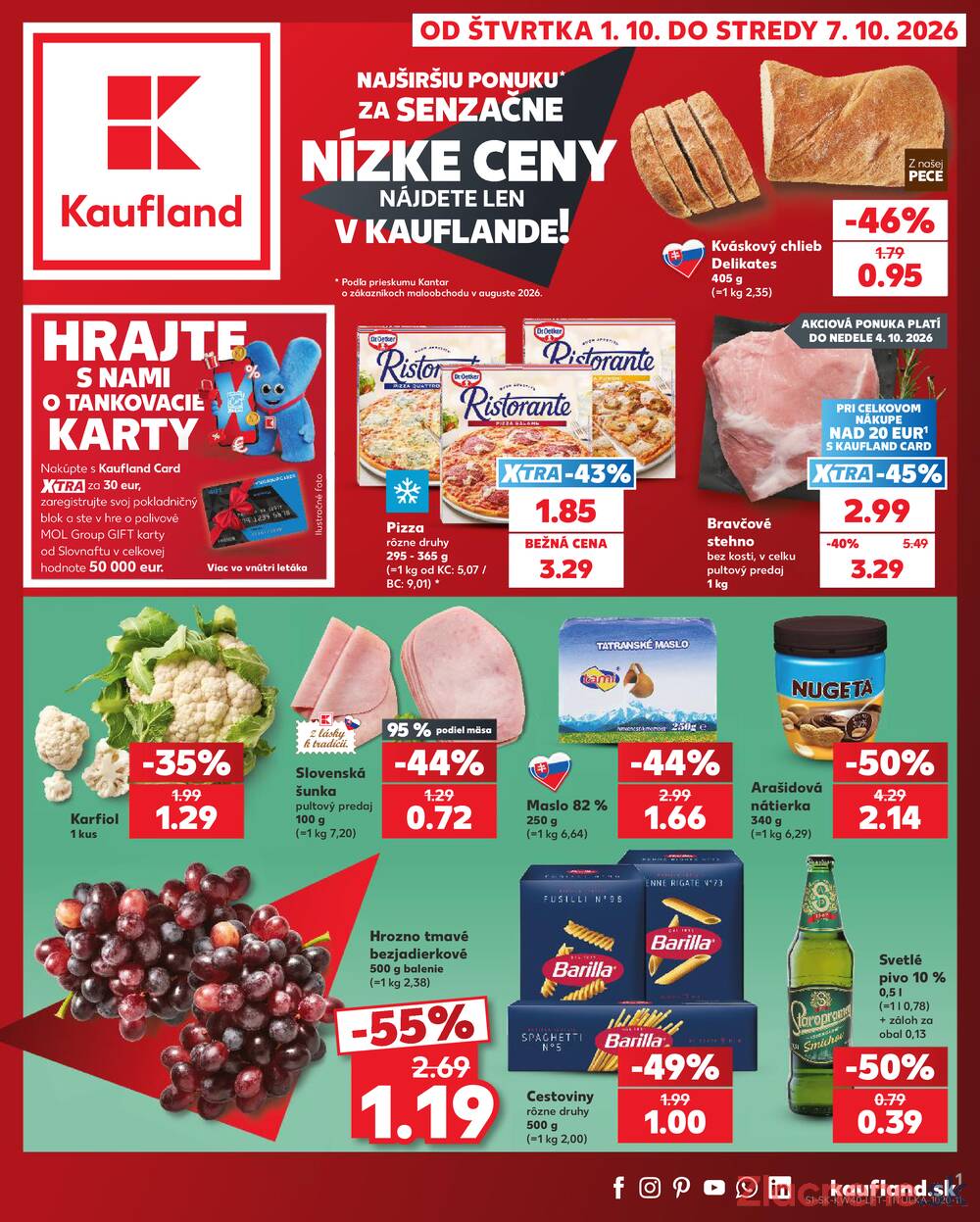 Leták Kaufland - Kaufland 1.10. - 7.10. - Kaufland Brezno - strana 1 Leták Kaufland - Kaufland 1.10. - 7.10. - Kaufland Brezno - strana 1