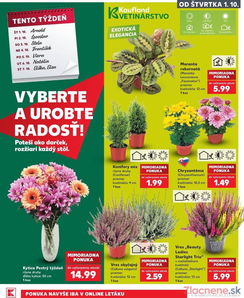 Kaufland 1.10. - 7.10. - Kaufland Púchov