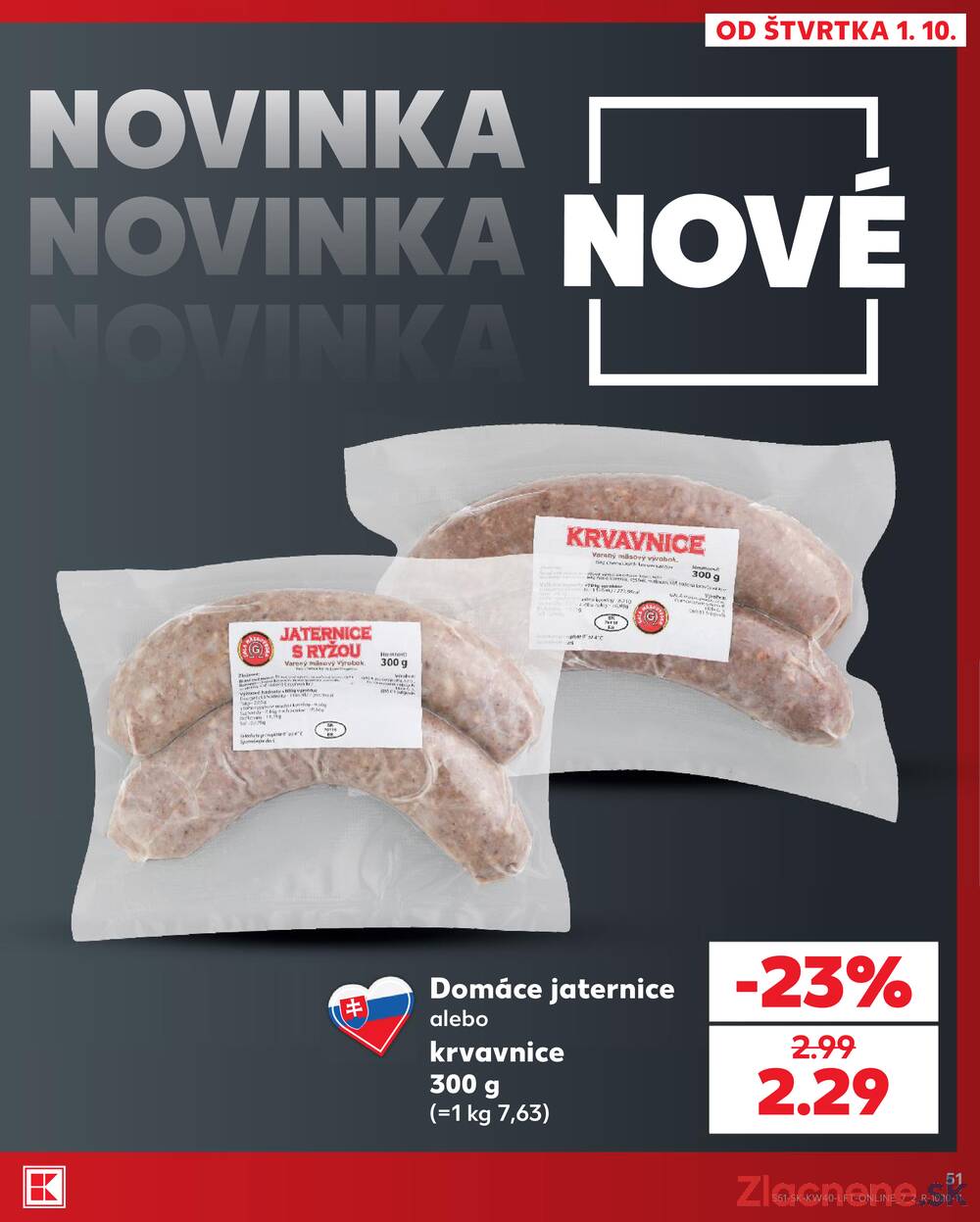 Kaufland 1.10. - 7.10. - Kaufland Veľký Meder
