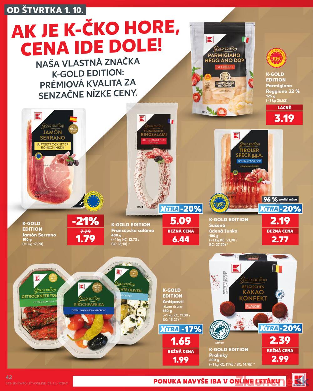 Kaufland 1.10. - 7.10. - Kaufland Sereď