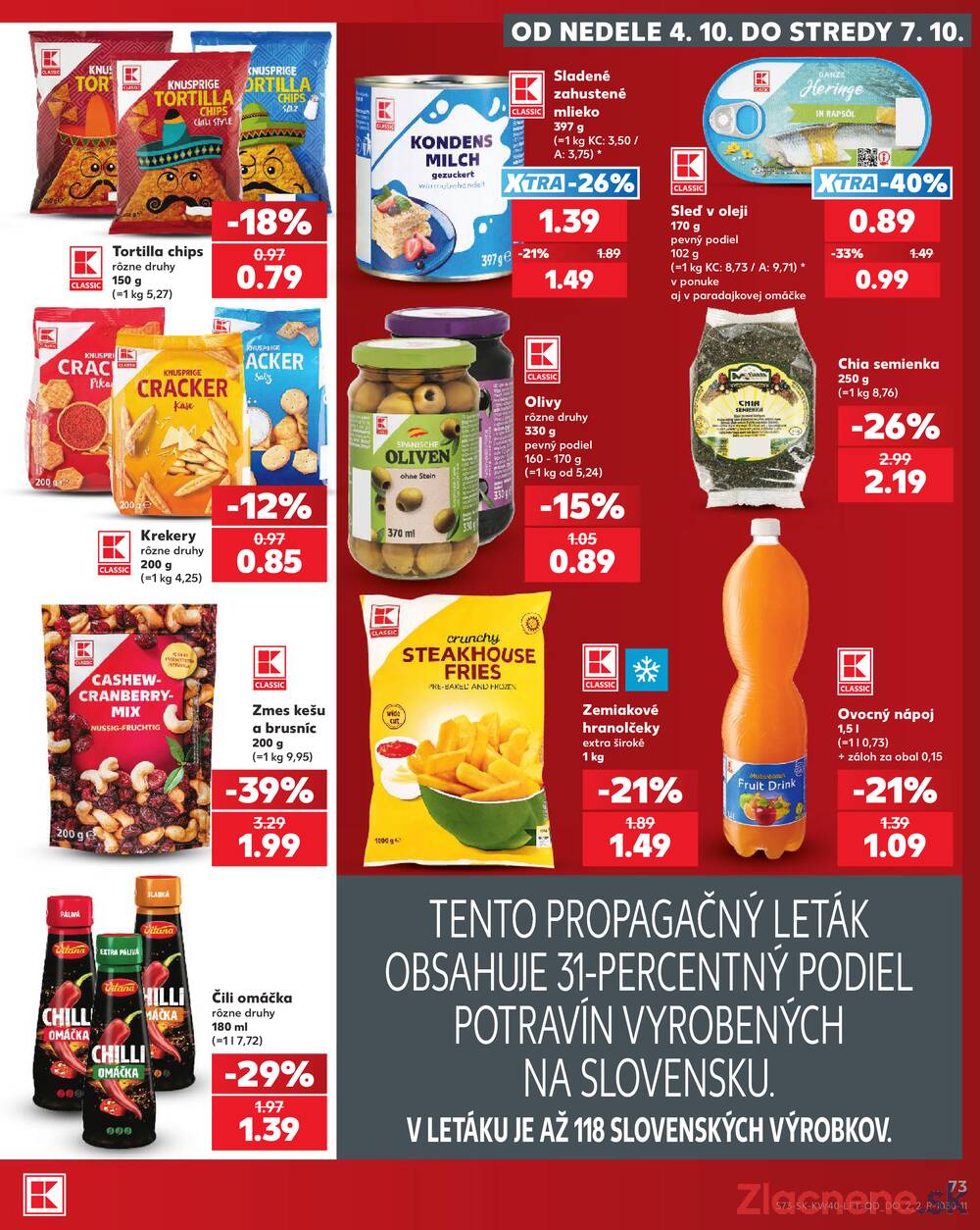 Kaufland 1.10. - 7.10. - Kaufland Bánovce nad Bebravou