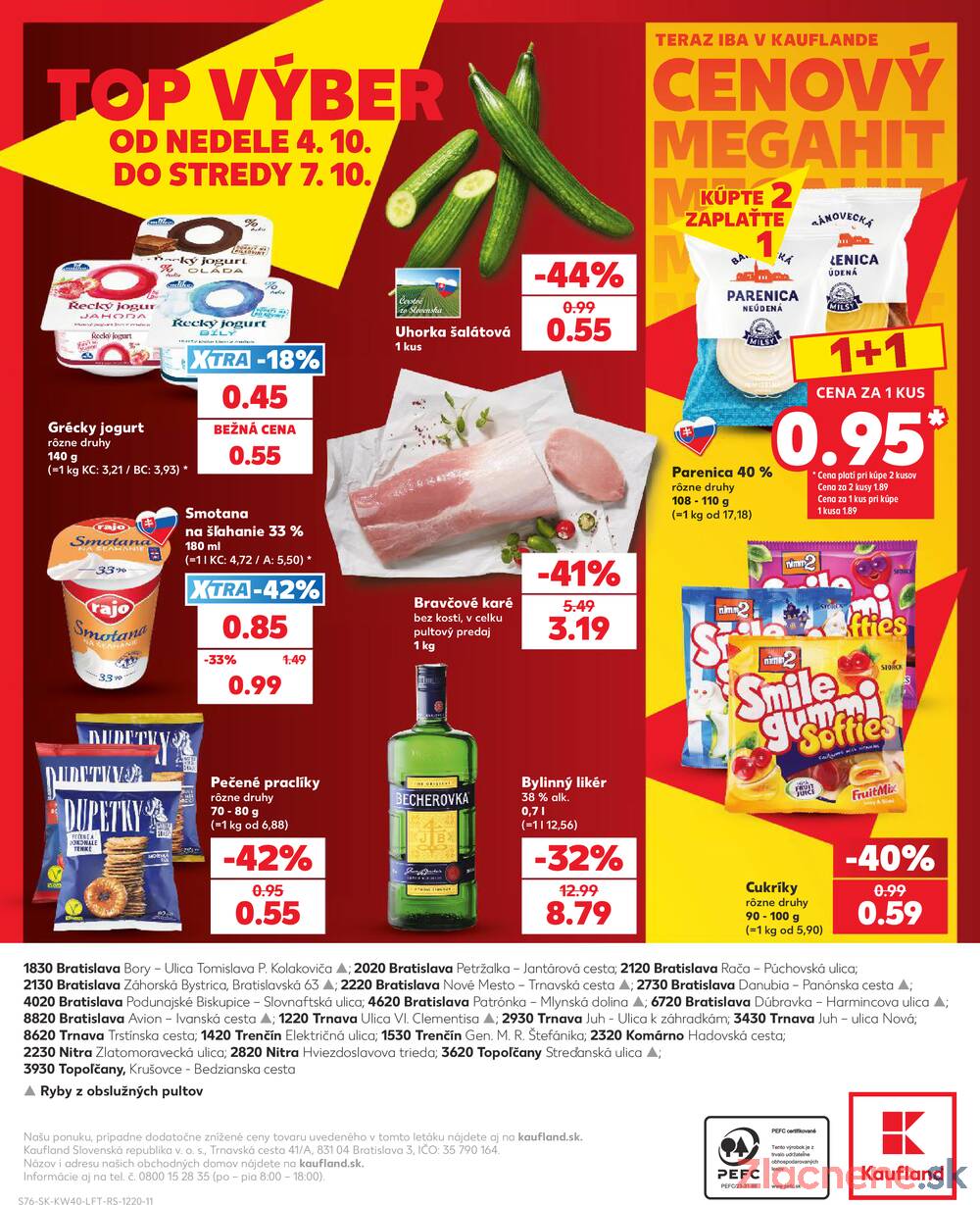 Kaufland 1.10. - 7.10. - Kaufland Bratislava - Petržalka