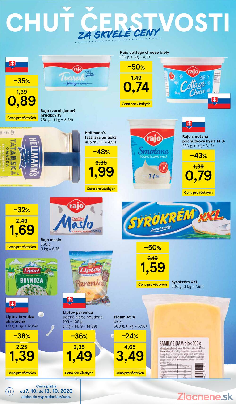 Tesco supermarkety od 7.10. do 13.10.2026