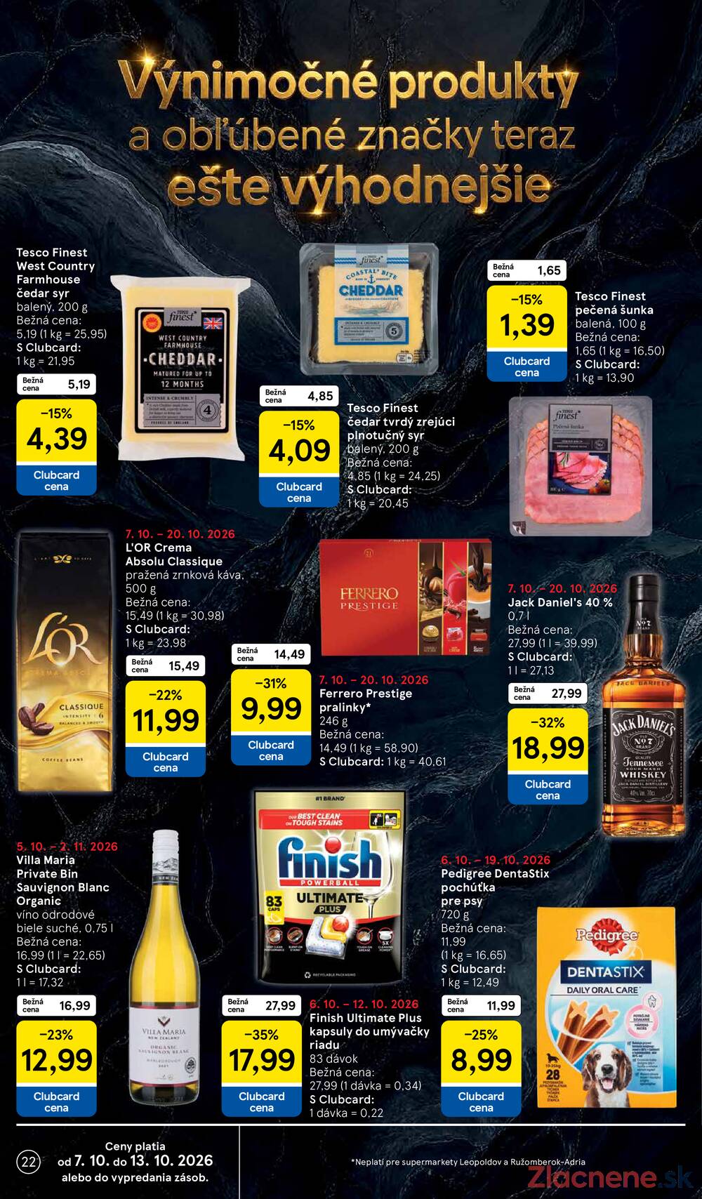 Tesco supermarkety od 7.10. do 13.10.2026